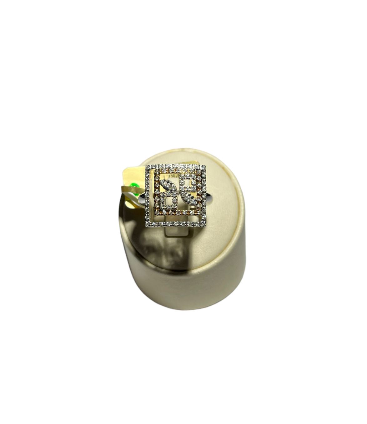 DIVALI WHITE GOLD DIAMOND SQUARE RING
